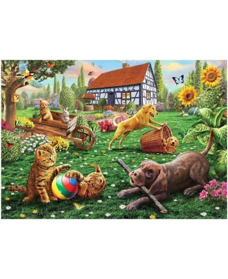 KS GAMES 500 PARÇA PUZZLE  DOGS AND CATS AT PLAY