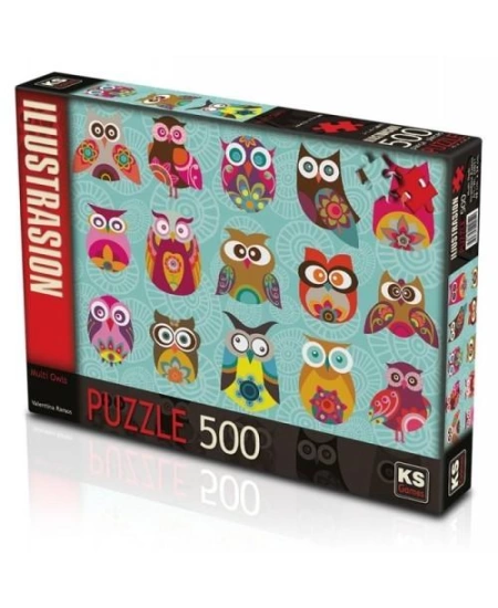 KS PUZZLE 500 MULTİ OWLS (NET)