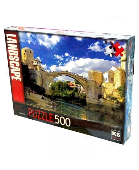 KS PUZZLE 500 OLD MOSTER BRİDGE BOSNA HERSEK (NET)