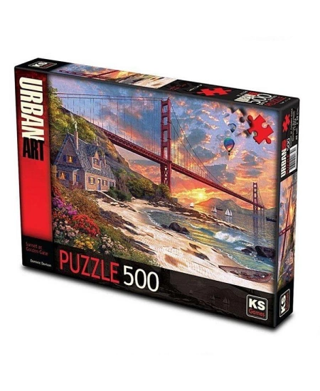 KS PUZZLE 500 SUNSETA AT GOLDEN GATE (NET)