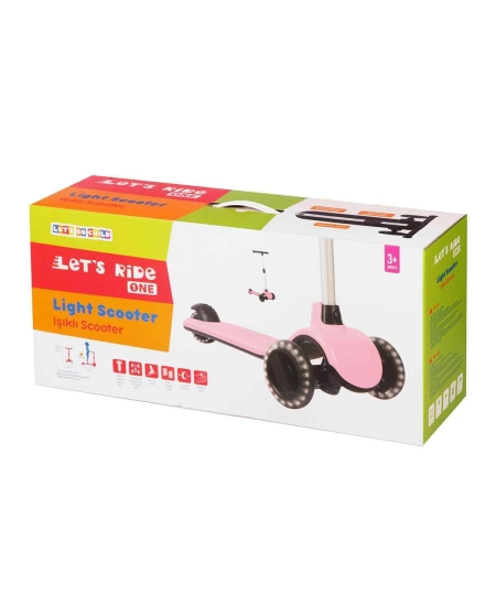 LETS RİDE SCOOTER PEMBE