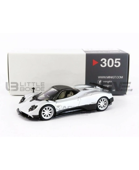 MINI GT PAGANI ZONDA F SILVER