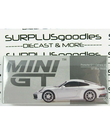 MINI GT PORSCHE 911 CARRERA 4S GT SILVER METALİK