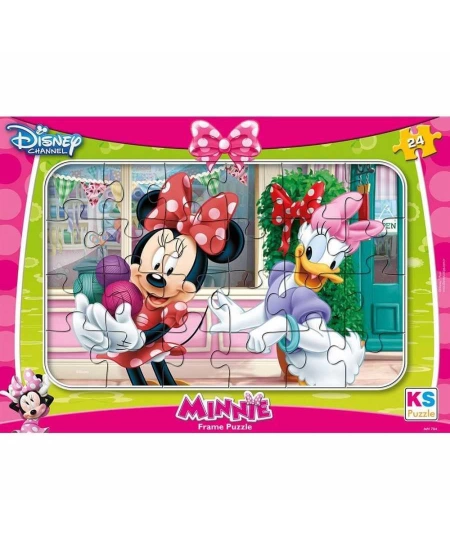 KS GAMES MİNNİE MOUSE FRAME PUZZLE 24 PARÇA