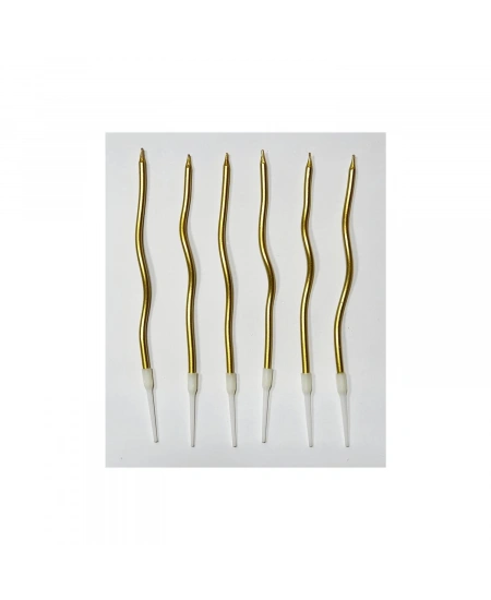 ND MUM SPİRAL 17 CM 6 LI ALTIN