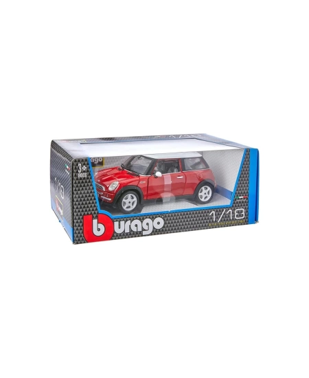 BURAGO 1/18 MİNİ COOER 2001 KRMZ.