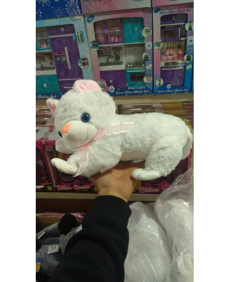 ŞRN 35 CM BEYAZ KEDİ PELUŞ
