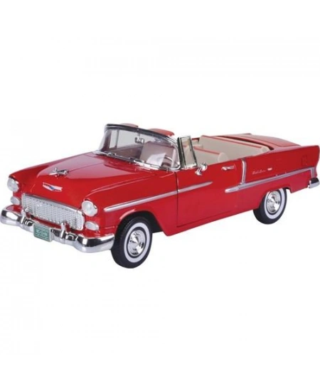 MOTOR MAX 1/18 1955 CHEVY BEL AIR (KIRMIZI)