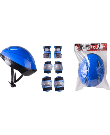 FRKN KASK DİZLİK VE DİRSEKLİK SETİ MAVİ