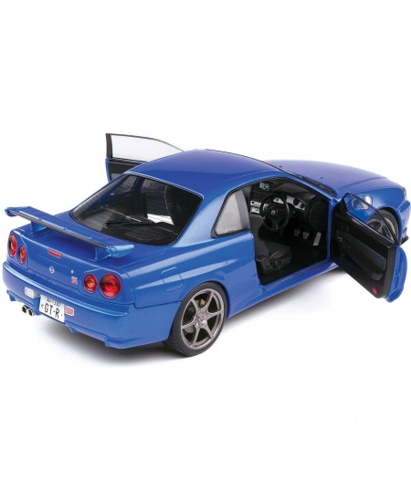 SLD NISSAN R34 GTR BAYSIDE BLUE 1999