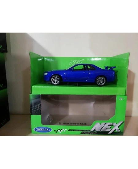 WELLY 1/24 NISSAN SKYLINE GT-R R34 24108W