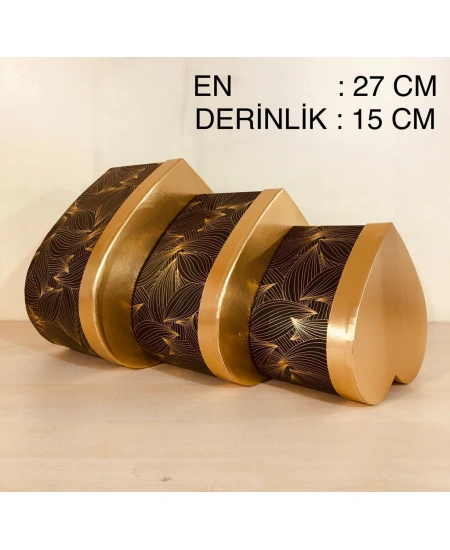 ND  KUTU KALP ALTIN KAPAKLI 3 LÜ FIRÇA DESENLİ SYH