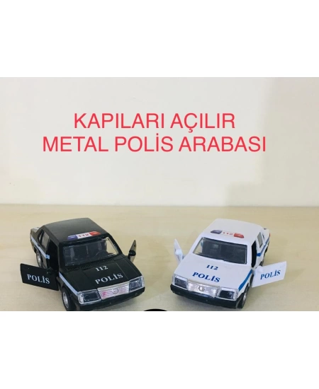 POLİS ARABASI KAPILARI AÇILIR METAL ÇEK BIRAK