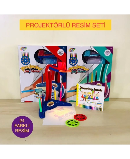 PROJEKTÖRLÜ KALEMLİ EĞİTİM SETİ KIZ