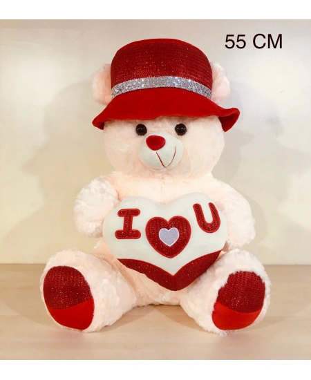 AKKZ 50 CM ŞAPKALI AYI