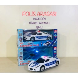 DMN PİLLİ TÜRKÇE SESLİ ÇARP DÖN POLİS ARABASI
