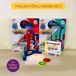 PROJEKTÖRLÜ KALEMLİ EĞİTİM SETİ KIZ