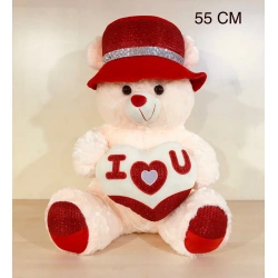 AKKZ 50 CM ŞAPKALI AYI