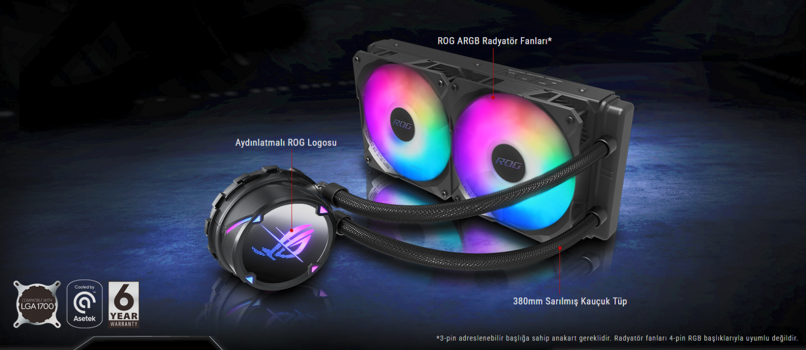ASUS ROG Strix LC II 240 ARGB Fanlar