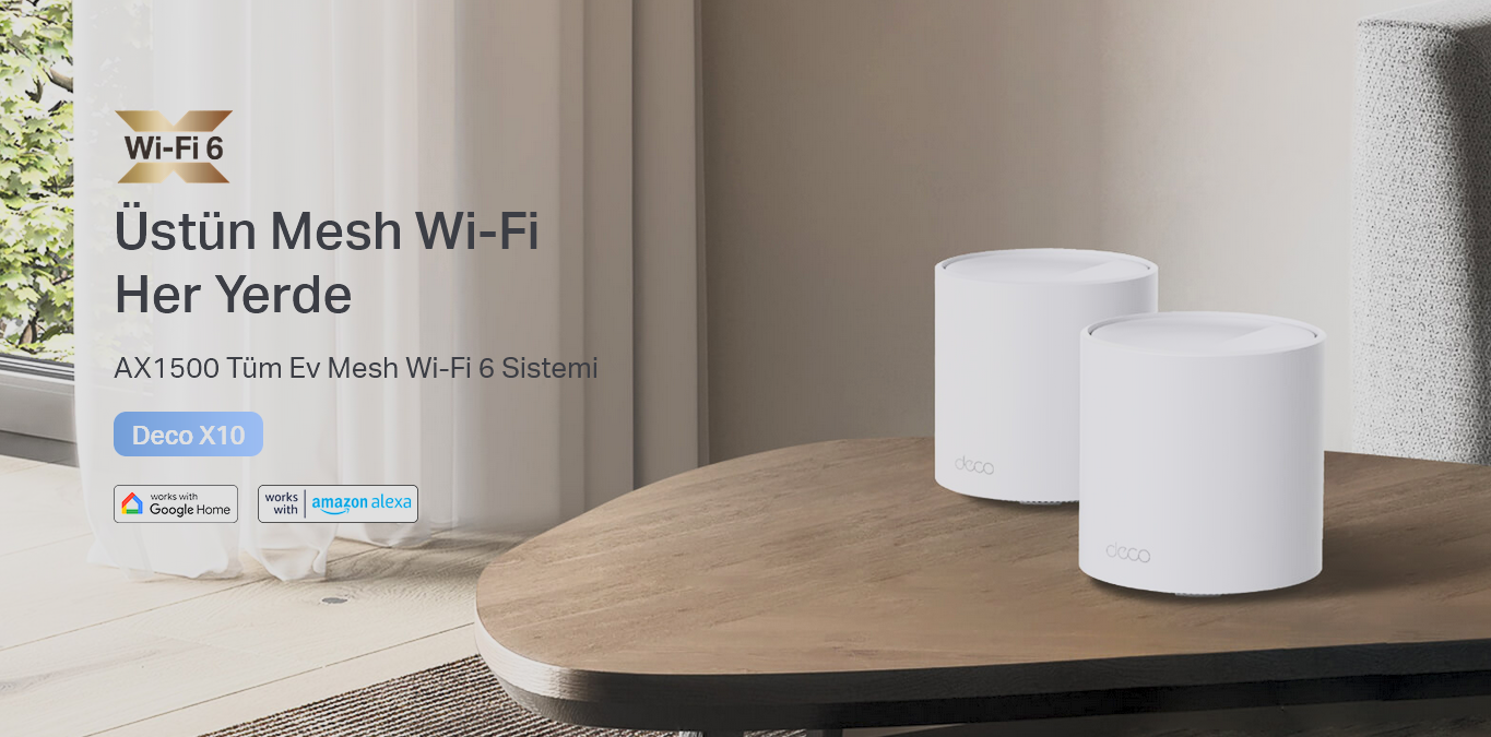 TP-Link Deco X10 Tüm Ev Mesh Wi-Fi 6 Sistemi