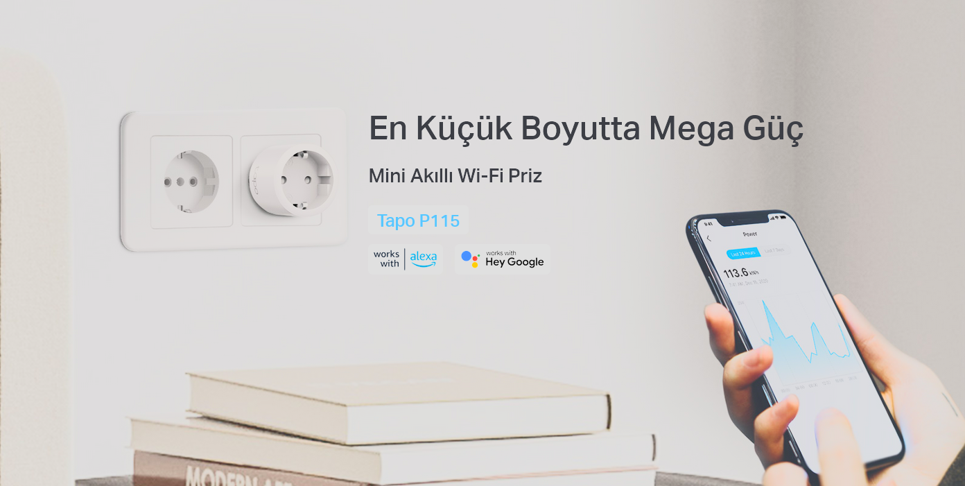 TP-Link Tapo P115 Mini Akıllı Wi-Fi Priz