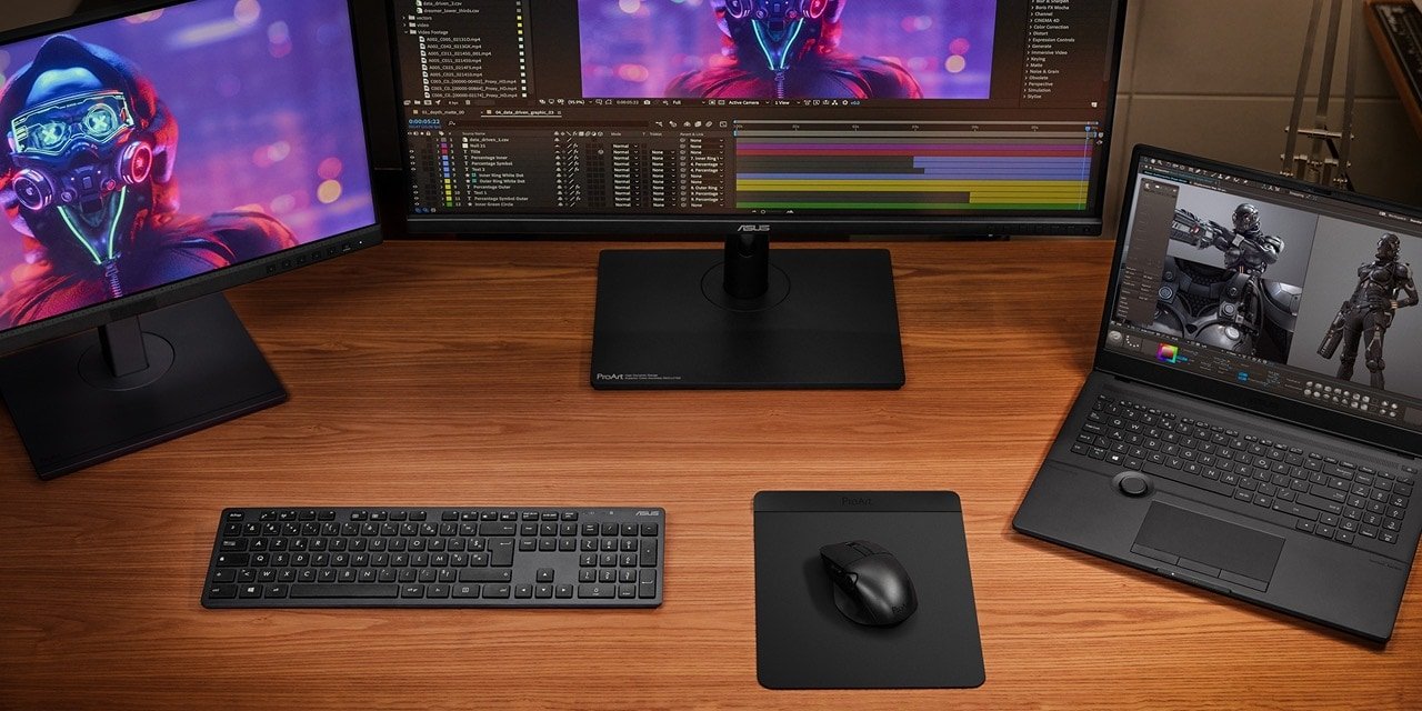 ASUS ProArt MD300 Mouse Masaüstünde