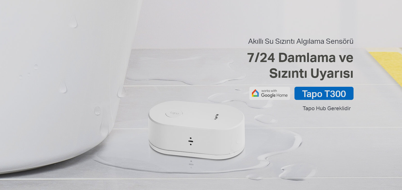 TP-Link Tapo T300 Akıllı Su Sızıntı Sensörü