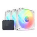 NZXT F120 RGB Core Beyaz 3lü Set 120mm. ARGB Fan ve Kontrolcü Hub