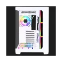 GameBooster GB-G2852W-750W 80+ Bronze 7x 12cm ARGB Fanlı Curved Akvaryum Cam Mid Tower Gaming Beyaz ATX Kasa