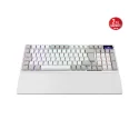 ASUS ROG Azoth 96 HE White Edition OLED Ekranlı ROG HFX V2 Manyetik Anahtarlar Türkçe Q Kablosuz Hall Effect Analog Beyaz Gaming Klavye