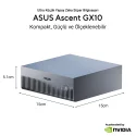 ASUS Ascent GX10 Nvidia GB10 CPU Blackwell GPU LPDDR5X 128GB RAM 2TB NVMe SSD Yapay Zeka Mini Süper Bilgisayar