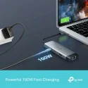 TP-Link UH6120C USB Type-C 6-Port Hub Notebook Dock İstasyonu