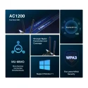 TP-Link Mercusys MA30E AC1200 Wi-Fi 5 ve Bluetooth 5.0 PCIe Adaptör
