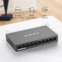 TP-Link Mercusys MS110P 8-Port PoE+ ile 10-Port 10/100Mbps Masaüstü Switch