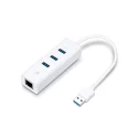 TP-Link UE330 USB 3.0 3-Port Hub ve Gigabit Ethernet Adaptör USB Adaptör