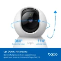 TP-Link Tapo C200 Yatay ve Dikey (Pan/Tilt) 1080p Wi-Fi Ev Güvenlik Kamerası