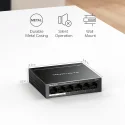 TP-Link Mercusys MS106LP 4-Port PoE+ 6-Port 10/100Mbps Masaüstü Switch