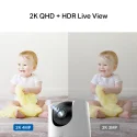 TP-Link Tapo C225 Yatay/Dikey Hareketli Yapay Zekalı 2K Wi-Fi Güvenlik Kamerası