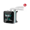 ASUS Prime SLC II 360 ARGB LCD White Intel 1851-1700 ve AMD AM5-AM4 Destekli 360mm Beyaz İşlemci Sıvı Soğutma Sistemi