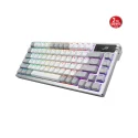ASUS ROG Azoth %75 TKL OLED Ekranlı Kablosuz NX Snow Switch İngilizce Q Beyaz Gaming Klavye