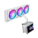 ASUS ROG RYUO IV SLC 360 ARGB White Edition 6.67 AMOLED Ekranlı Intel LGA1851-1700 ve AMD AM5 Destekli 360mm. Beyaz İşlemci Sıvı Soğutucu