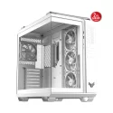 ASUS TUF Gaming GT502 Horizon ARGB White Çift Odalı 4X Fanlı Mid-Tower ATX Beyaz Bilgisayar Kasası