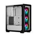 Corsair iCUE 220T RGB Siyah-Beyaz Mid-Tower ATX Bilgisayar Kasası