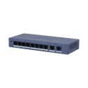 Dahua S3010-8ET2ET-60 10-Port (8 Port PoE) Yönetilemez Masaüstü Switch