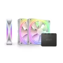 NZXT F120 RGB DUO Beyaz 3lü Fan ve Kontrolcü Hub