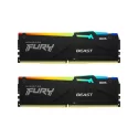 Kingston Fury Beast RGB 16GB (2x8 GB) DDR5 6000MHz CL40 Ram KF560C40BBAK2/16 RAM