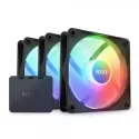 NZXT F120 RGB Core Triple Pack Black 120 mm. ARGB Üçlü Set Fan ve Kontrolcü Hub