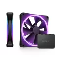 NZXT F140 RGB DUO Twin Pack 140mm. ARGB Fan İkili Set ve Kontrolcü Hub