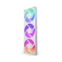 NZXT F360 RGB Core White 360mm. Tek Çerçeve Beyaz Fan Ünitesi