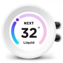 NZXT Kraken Elite 360 White RGB LCD 360mm Intel 1851-1700 / AMD AM5 Uyumlu İşlemci Sıvı Soğutucu